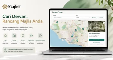 Cari Dewan, Rancang Majlis Anda