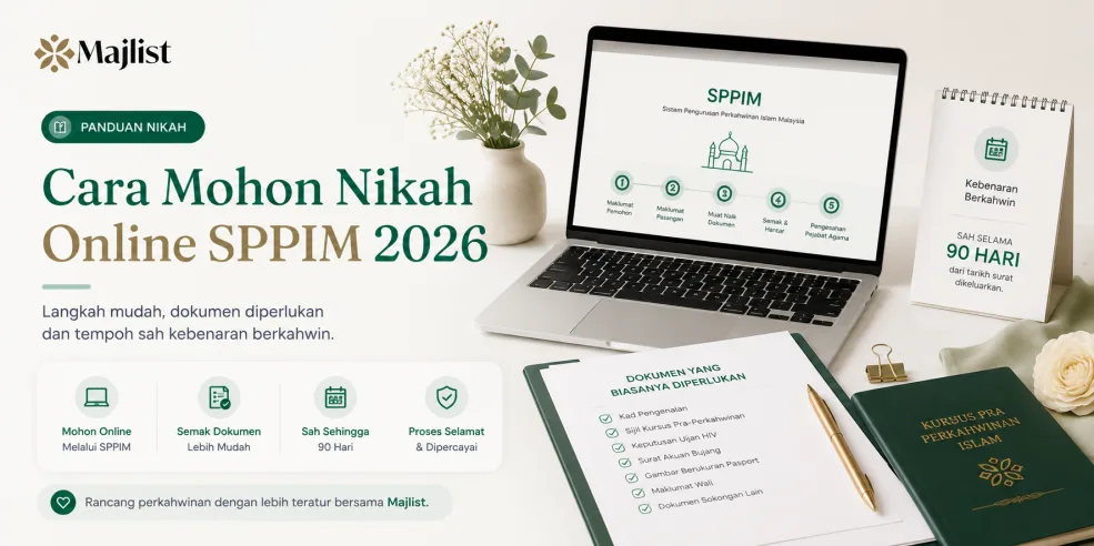 Cara Mohon Nikah Online SPPIM 2026: Langkah &amp; Dokumen Diperlukan