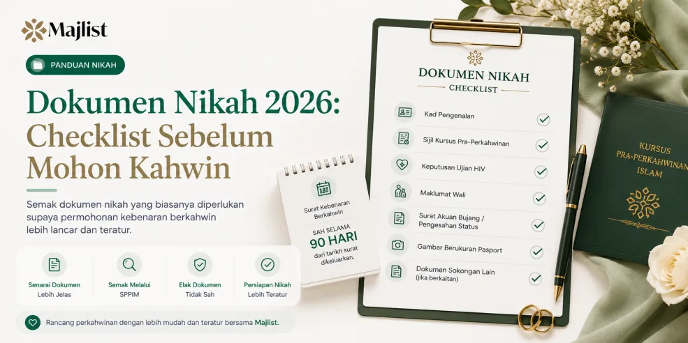 Dokumen Nikah 2026: Checklist Sebelum Mohon Kahwin